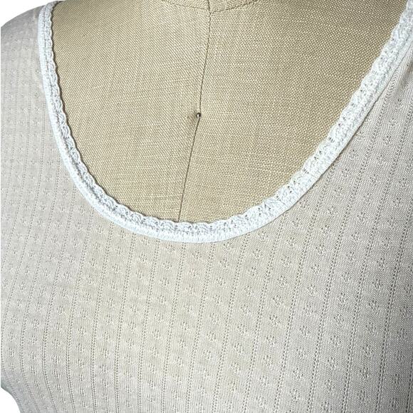 Patagonia Capilene Pale Pink Pointelle Shirt Size Medium - Picture 2 of 6